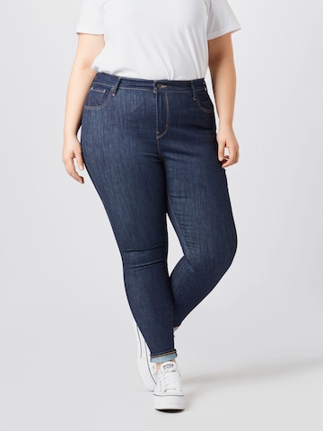 Levi's® Plus Skinny Jeans '720 PL Hirise Super Skny' in Blue: front