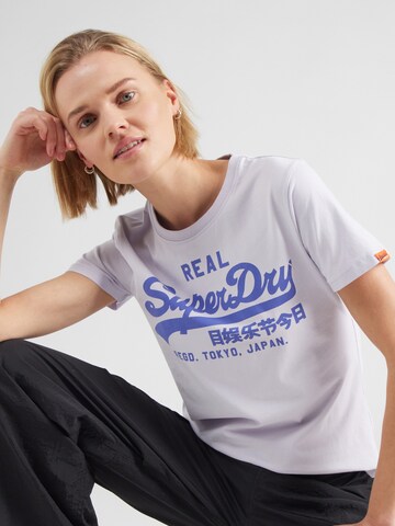 Superdry - Camisa em roxo: frente