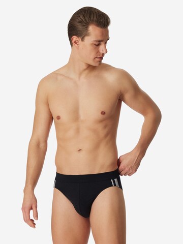 SCHIESSER Slip '95/5 Stretch - Organic Cotton' in Schwarz