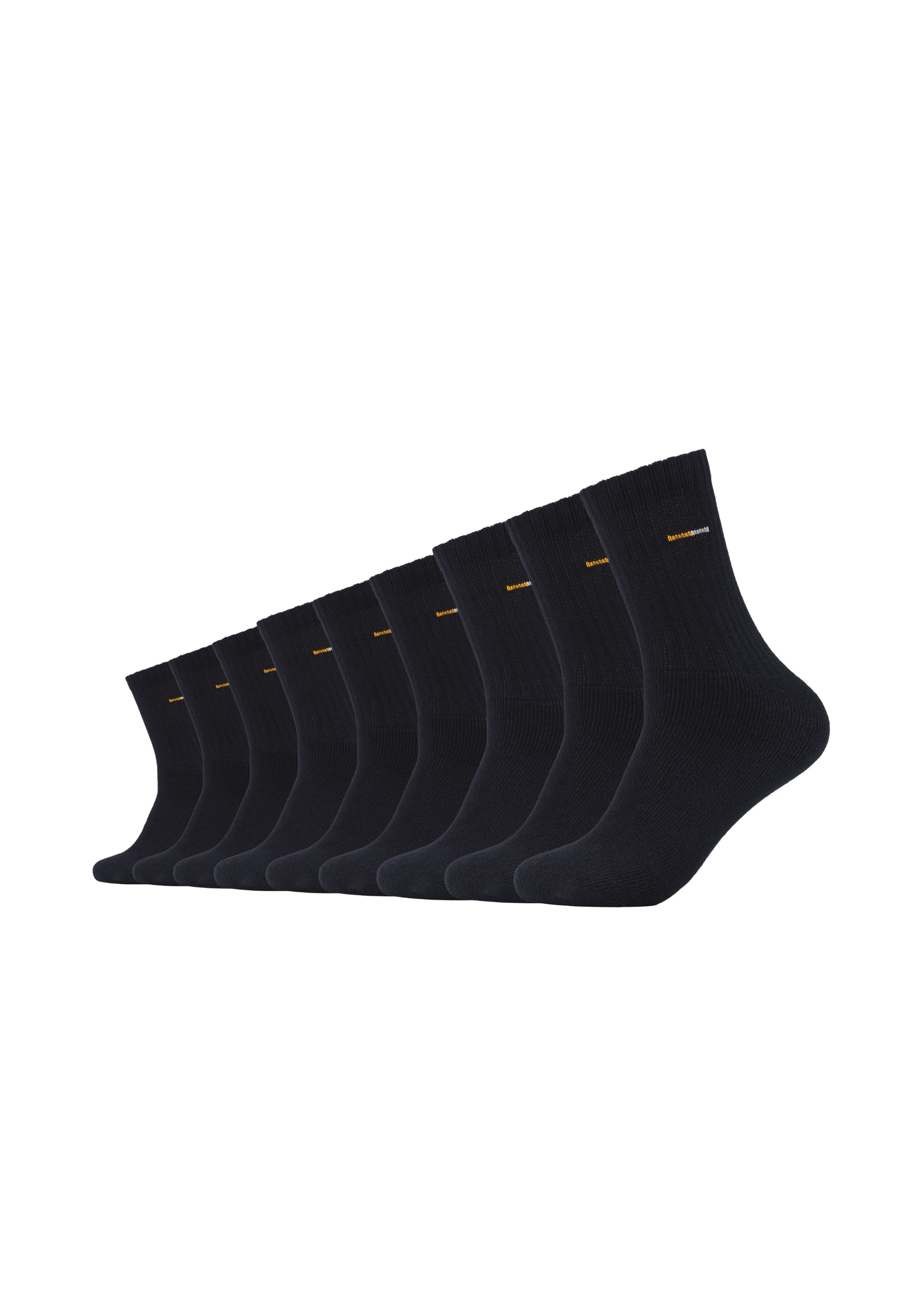 camano Socken in Schwarz: Vorderseite