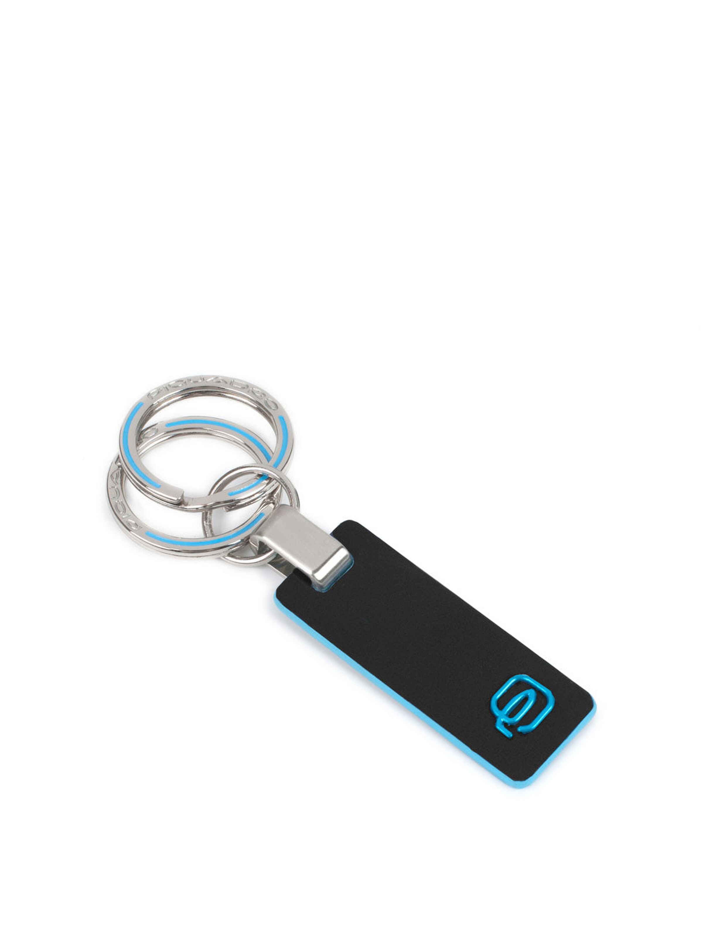 Piquadro Key Ring in Black: front