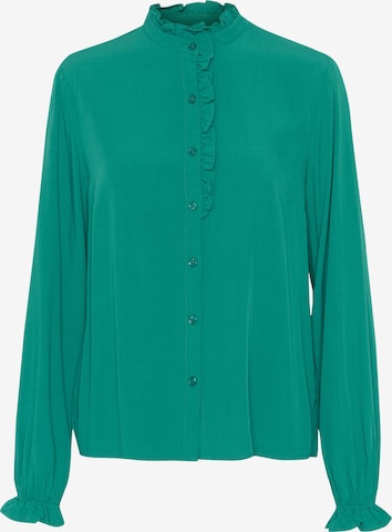 Cream Blouse 'Venea' in Green: front