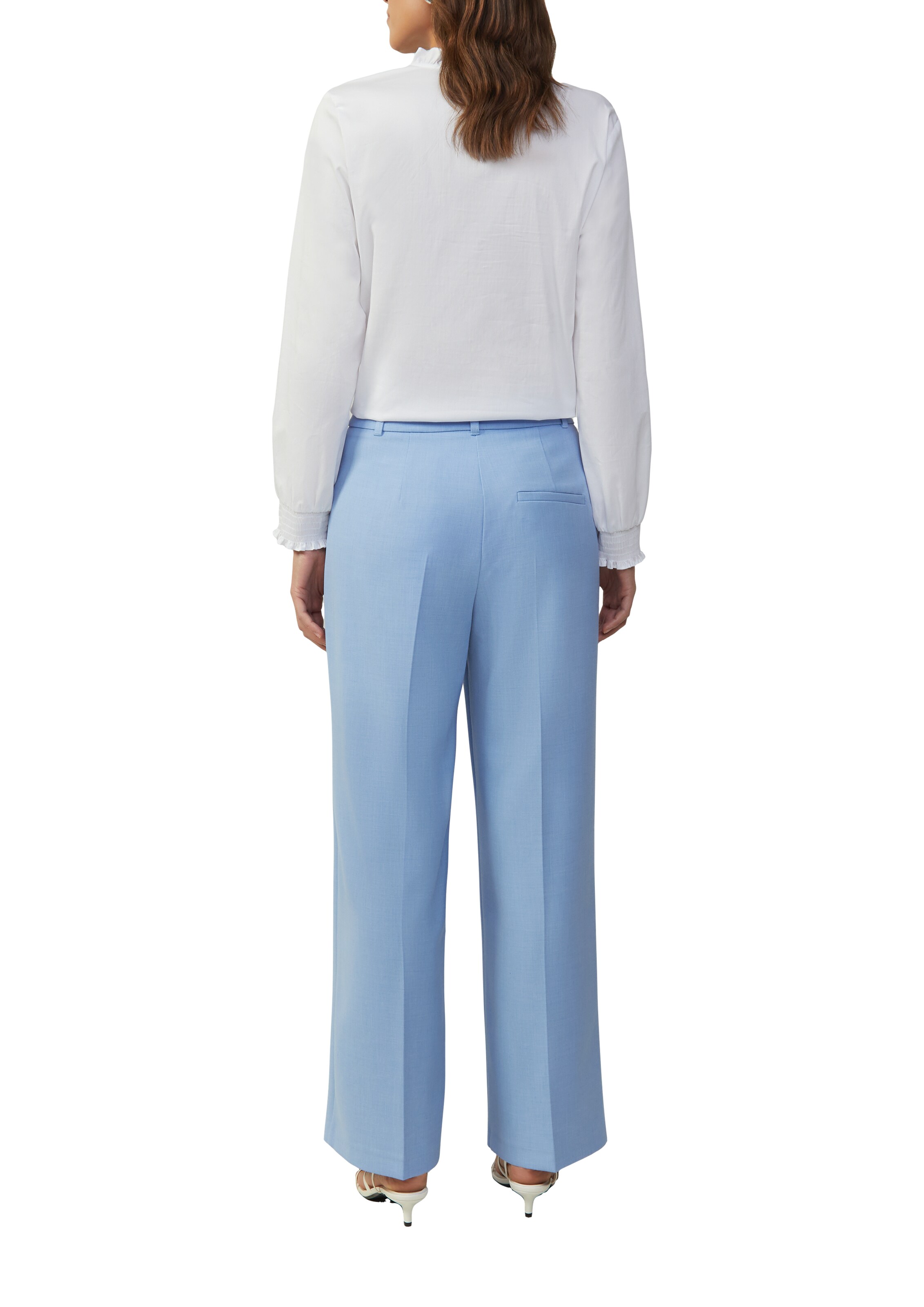 s.Oliver BLACK LABEL Wide Leg Hose in Blau