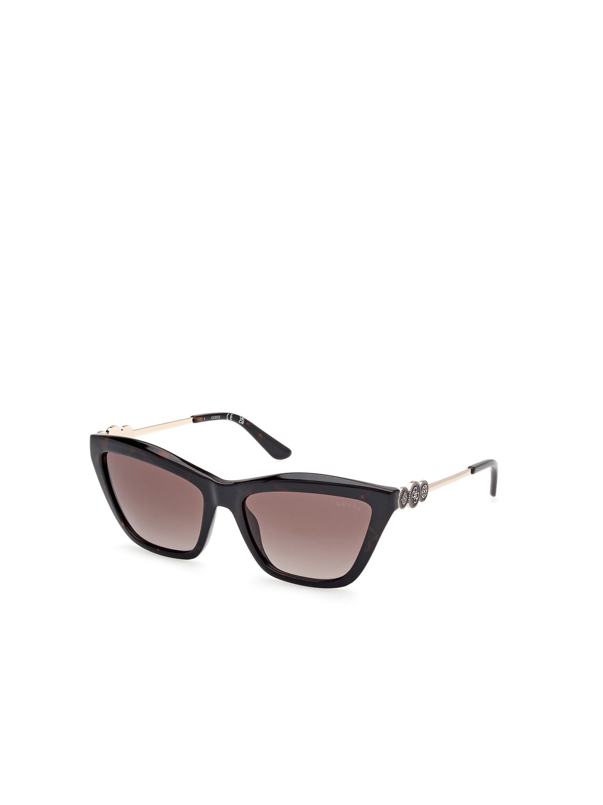 GUESS Sunglasses in Brown: front