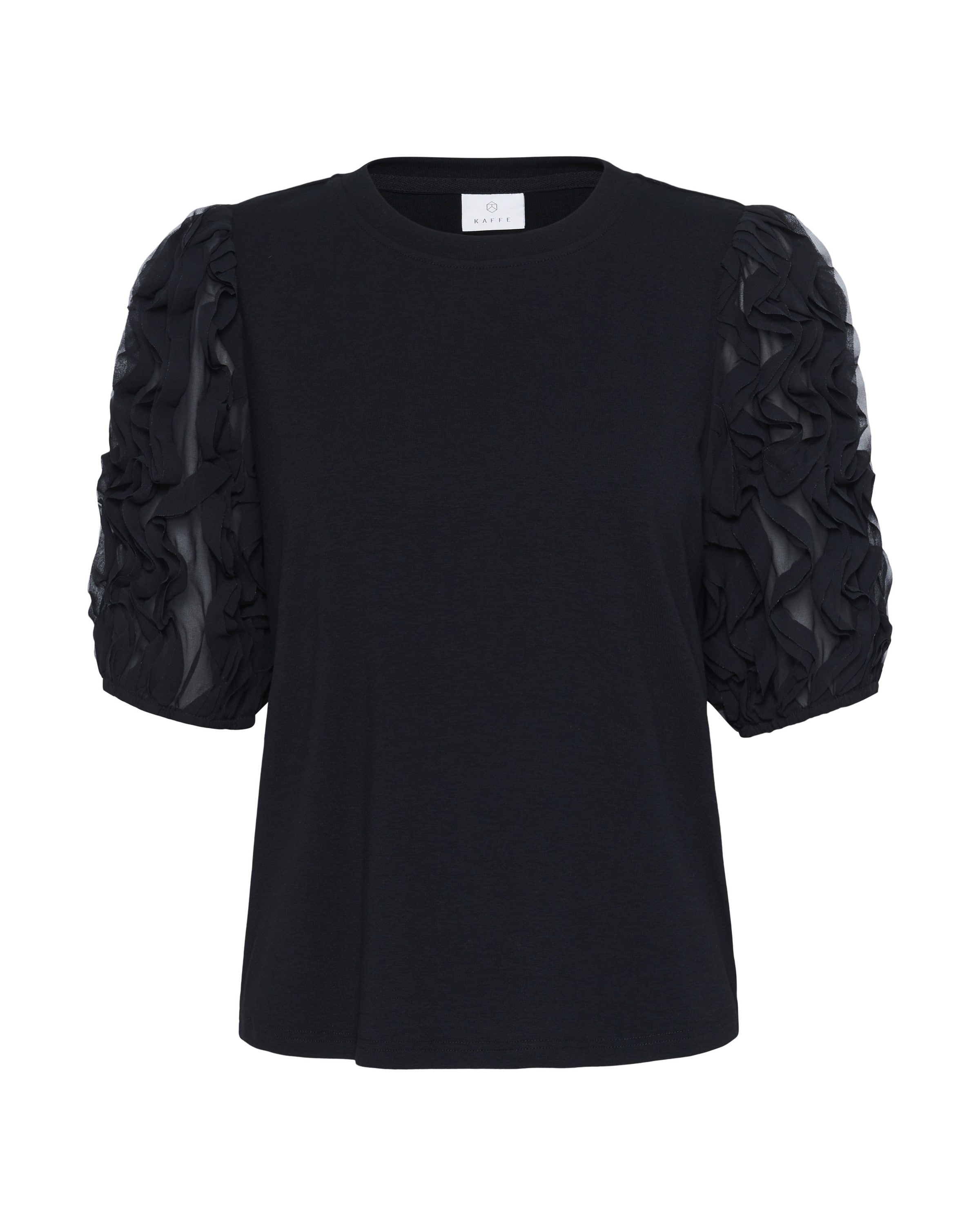 Kaffe Póló 'KALinda' - fekete: elől