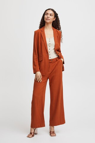 Wide Leg Pantalon 'Johanna' b.young en marron