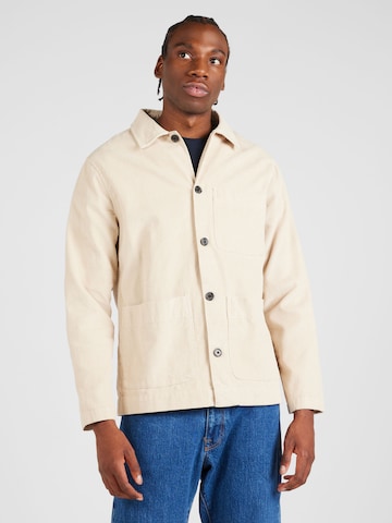 SELECTED HOMME Comfort Fit Overgangsjakke 'TONY' i beige: forside