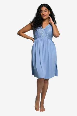 Ulla Popken Regular Negligee in Blue: front