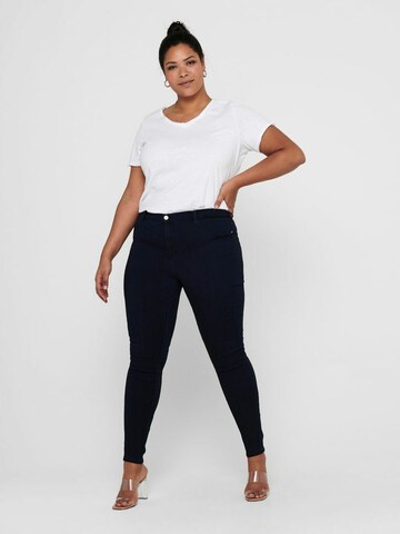 ONLY Carmakoma Skinny Jeans 'Storm' in Blauw