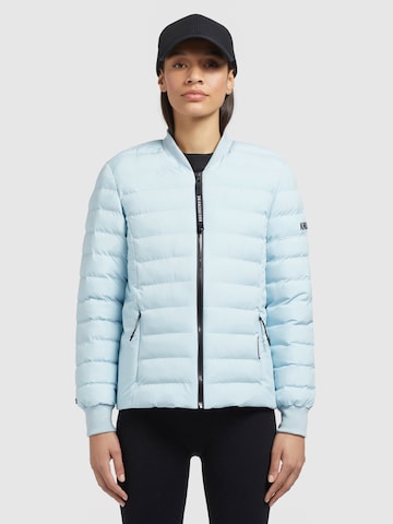 khujo Winter Jacket ' MAUDE MATT ' in Blue: front
