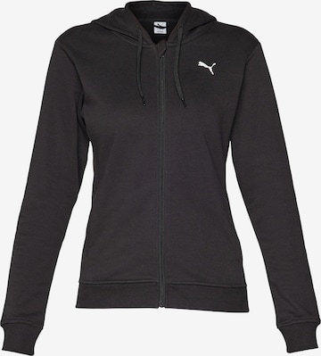 Veste de survêtement 'Train All Day Essential' PUMA en noir : devant