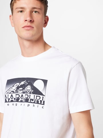 T-Shirt 'QUITO' NAPAPIJRI en blanc