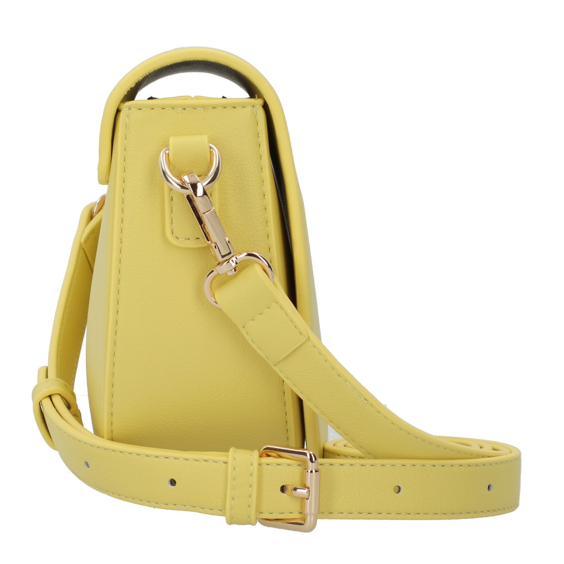 Seidenfelt Schoudertas 'Heby' in Geel