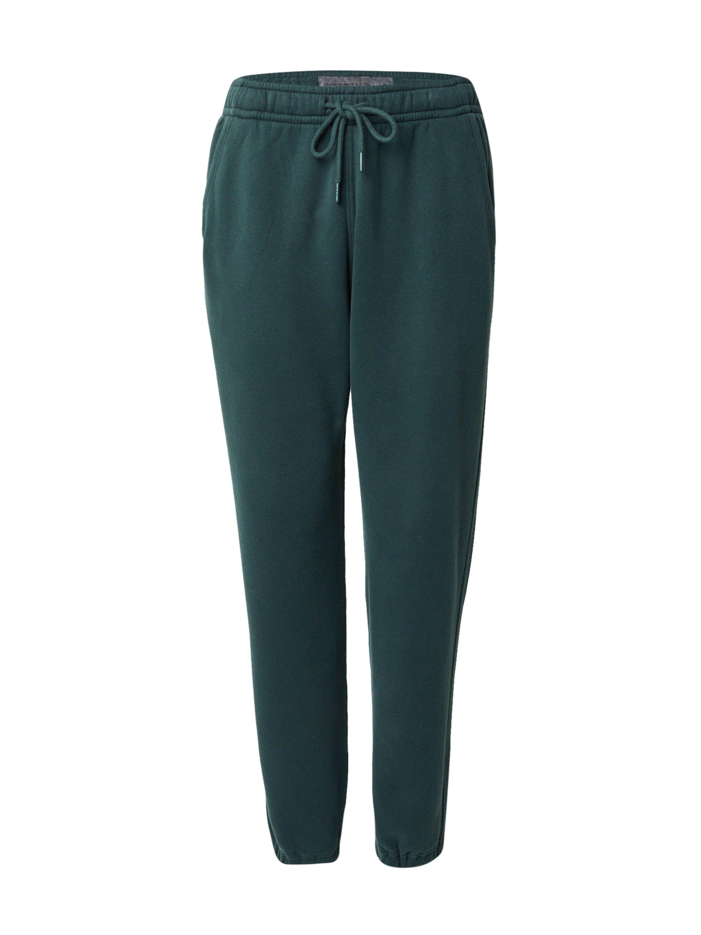 Abercrombie & Fitch Zúžený strih Nohavice 'ESSENTIAL' - Zelená: predná strana