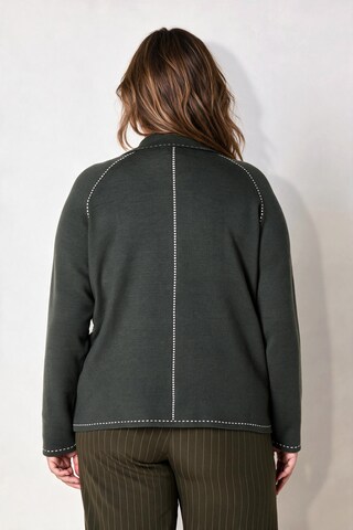 Ulla Popken Gebreid vest in Grijs