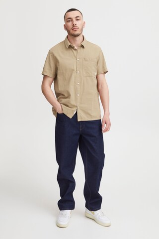 !Solid Regular fit Button Up Shirt 'Frevne' in Beige