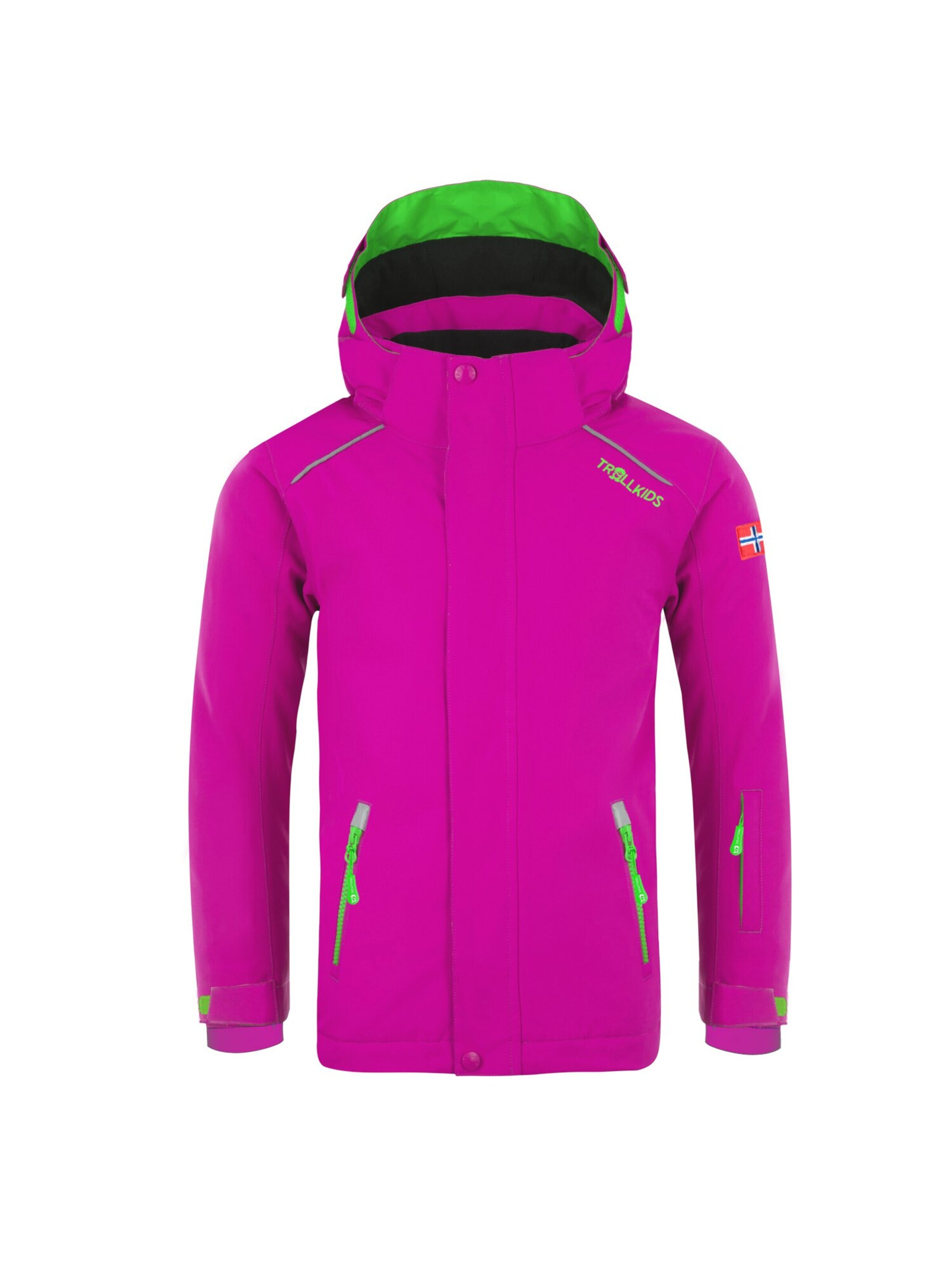 TROLLKIDS Winter Jacket in Pink: front