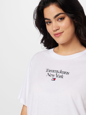 balts Tommy Jeans Curve T-Krekls 'Essential'