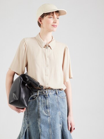 VILA Blouse 'VIPricil' in Beige: front