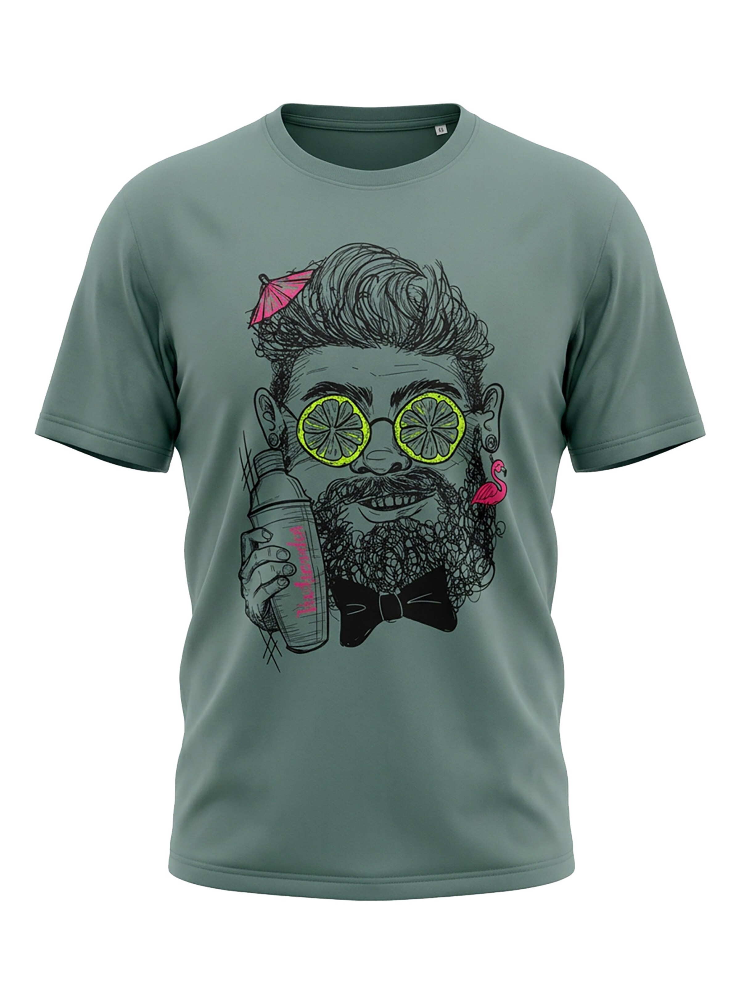 karlskopf Shirt 'BARKEEPER' in Green: front