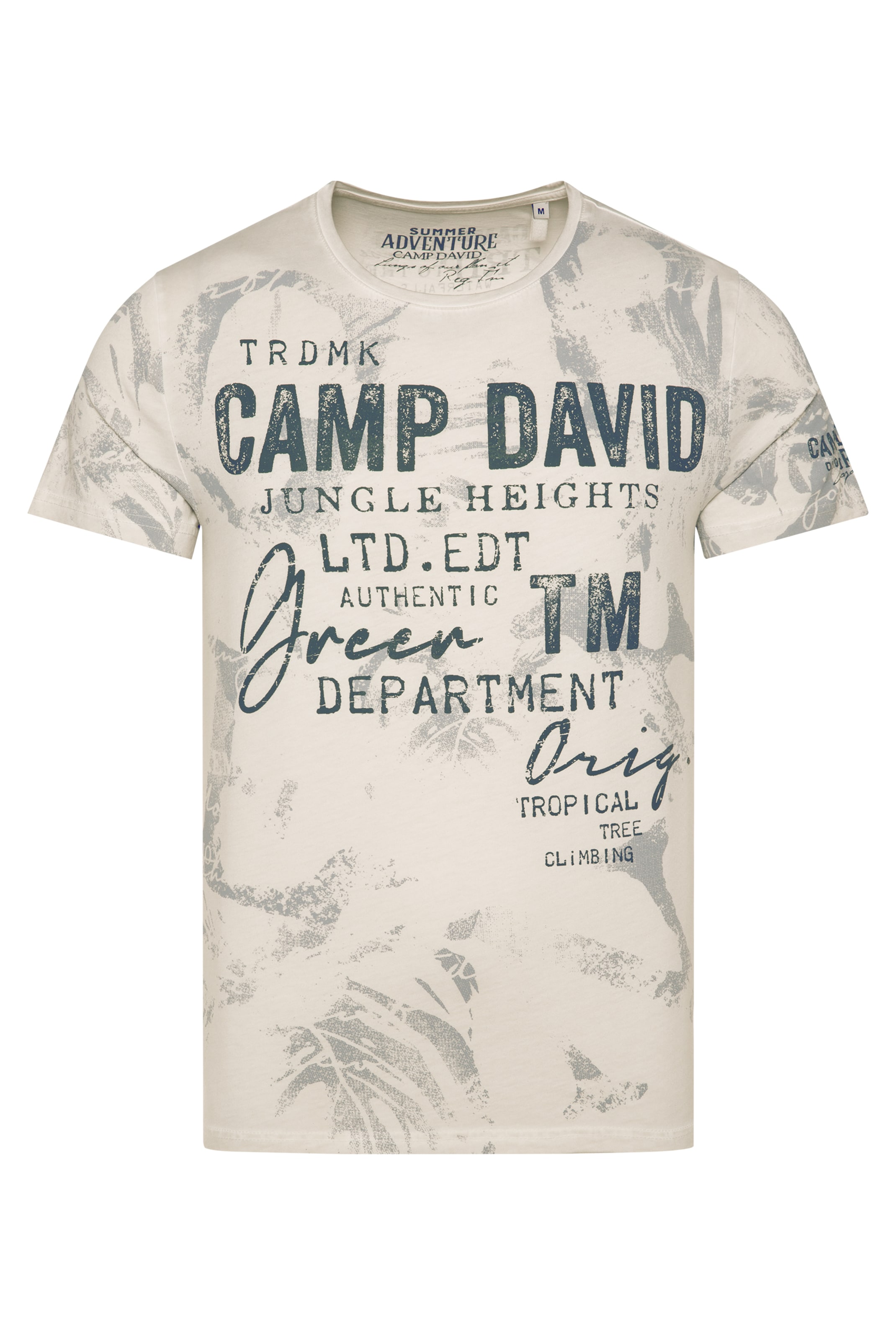 CAMP DAVID T-Shirt in Silber: Vorderseite