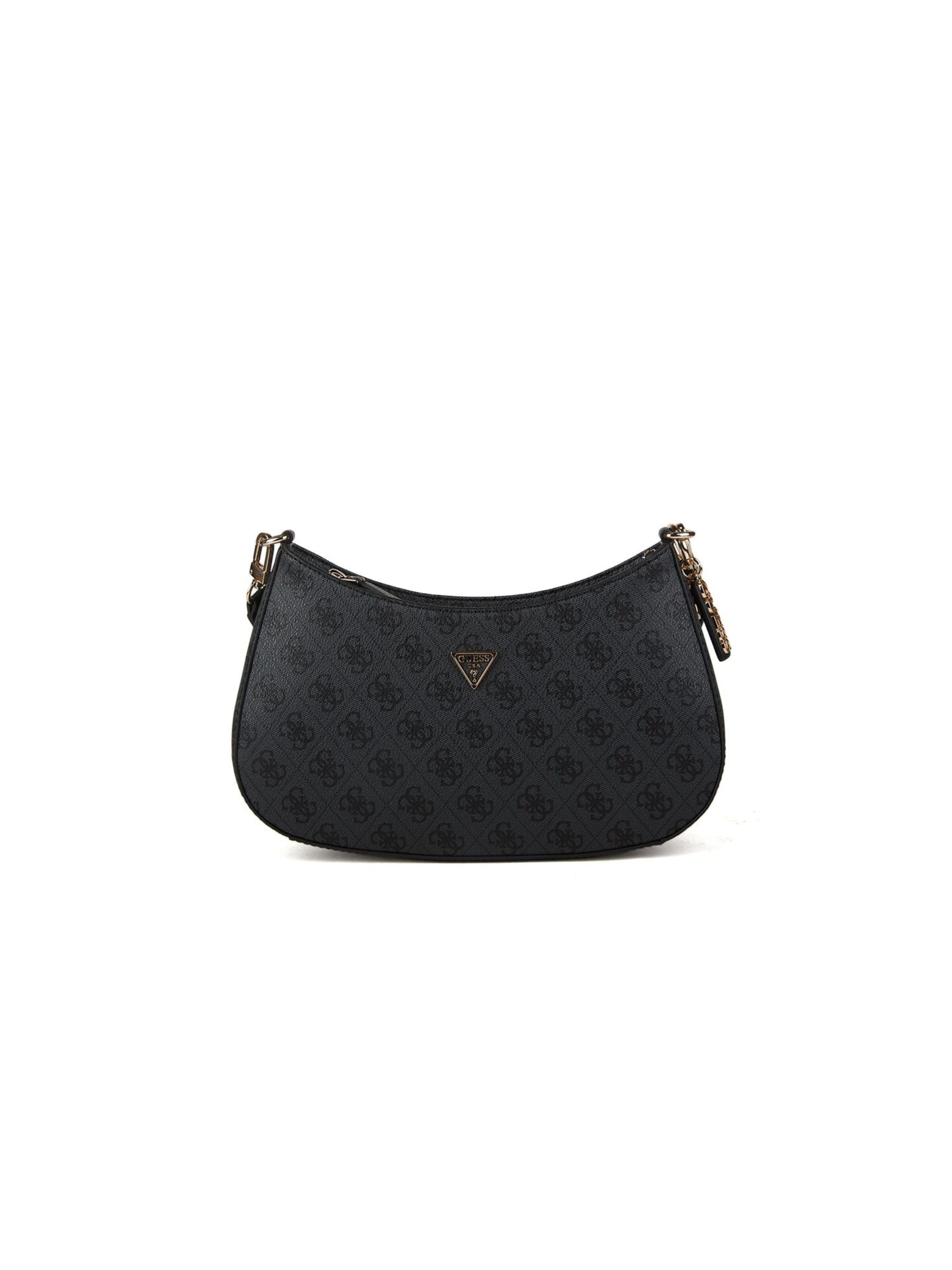 GUESS Schultertasche 'Noelle Ii Top Zip Shoulder Bag'‌‌‌‌‌‌ in Grau: Vorderseite