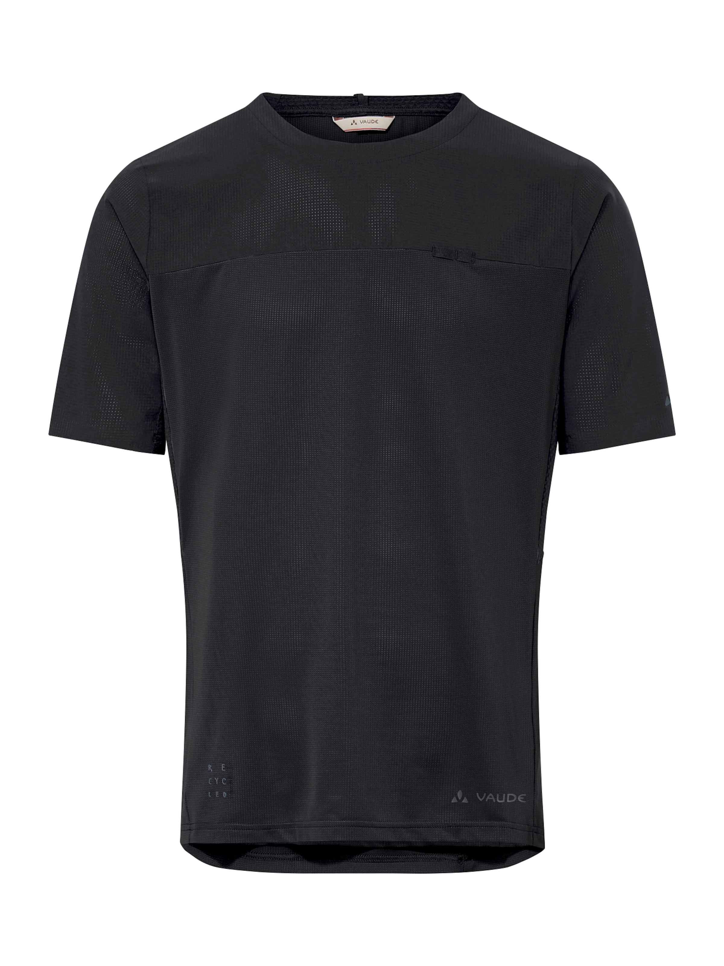 VAUDE Functioneel shirt 'Kuro II' in Zwart: voorkant