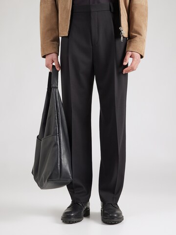 melns HUGO Standarta Buktētas bikses 'Tony262X': no priekšpuses