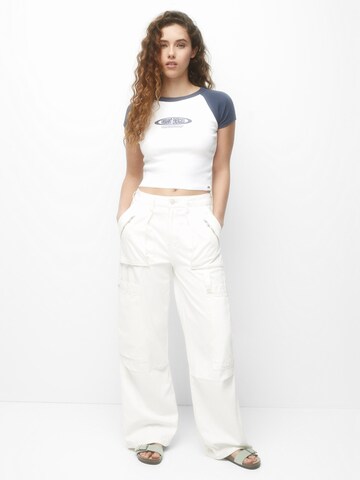 T-shirt Pull&Bear en blanc