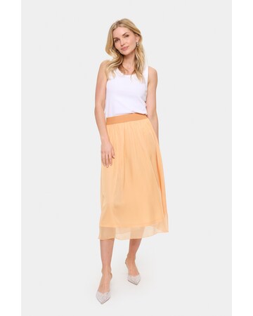 SAINT TROPEZ Rok 'Coral' in Oranje: voorkant