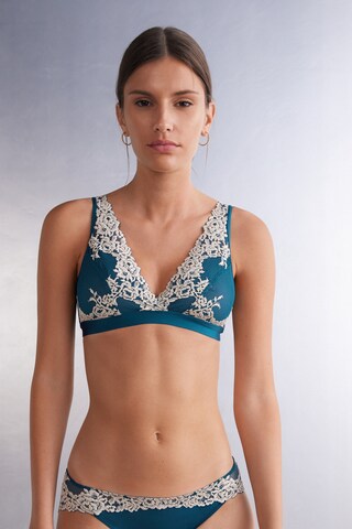 INTIMISSIMI Triangle Bra 'Pretty Flowers' in Blue: front