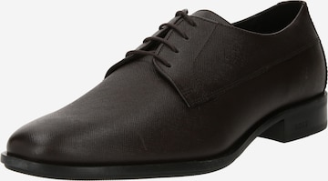 BOSS Black - Zapatos con cordón 'Colby' en marrón: frente