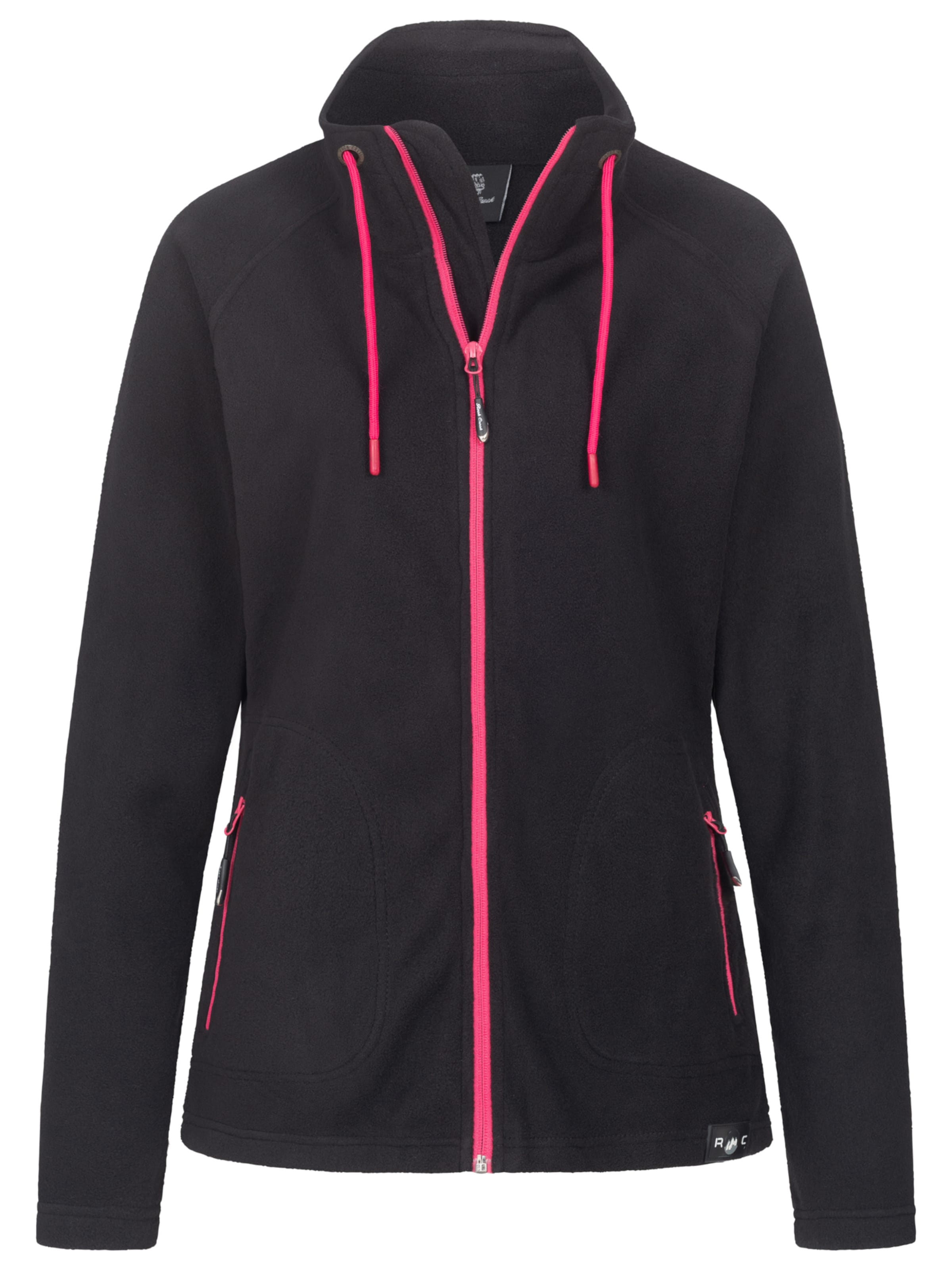 Rock Creek Fleecejacke in Schwarz: Vorderseite