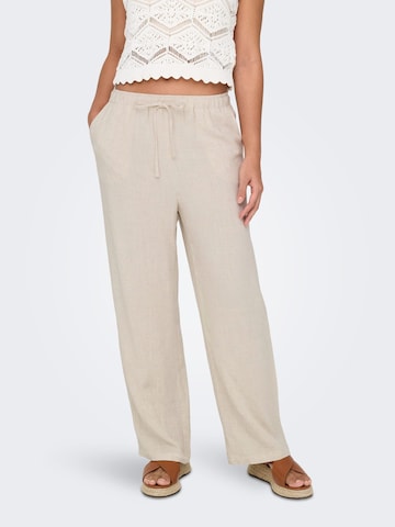 ONLY Baggy Broek 'Siesta' in Beige: voorkant