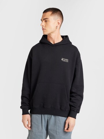 Abercrombie & Fitch - Sudadera en negro: frente