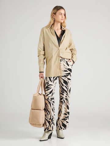 TAIFUN Wide leg Pantalon in Beige