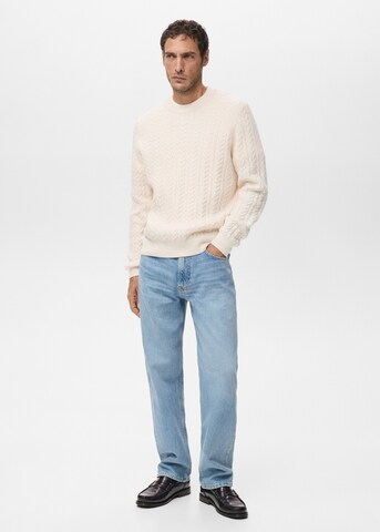 MANGO MAN Pullover in Beige