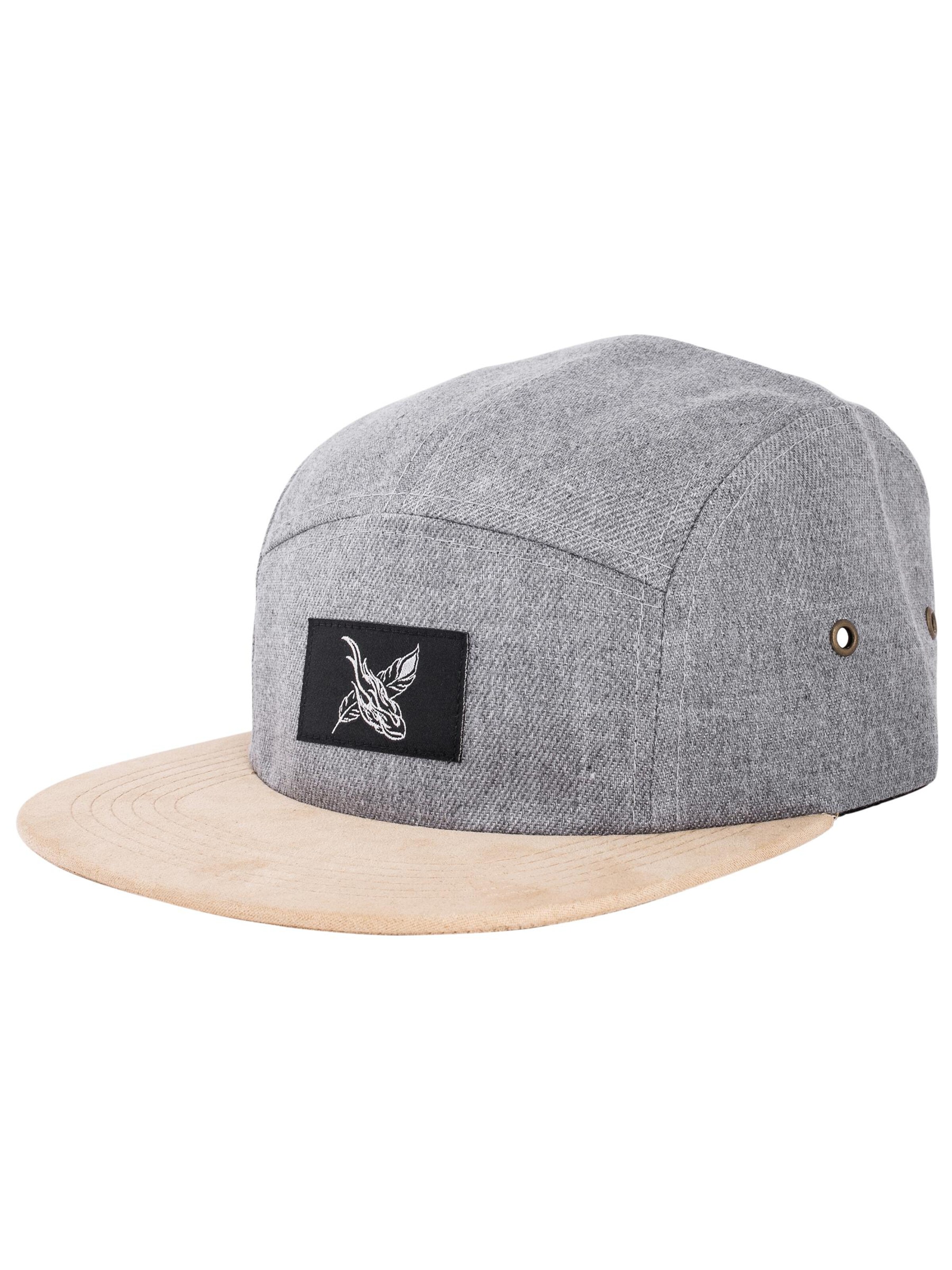 Blackskies Cap 'Port 5-Panel'‌‌‌‌ in Grau: Vorderseite