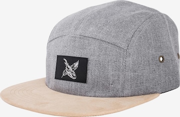 Blackskies Cap 'Port 5-Panel' in Grau: Vorderseite
