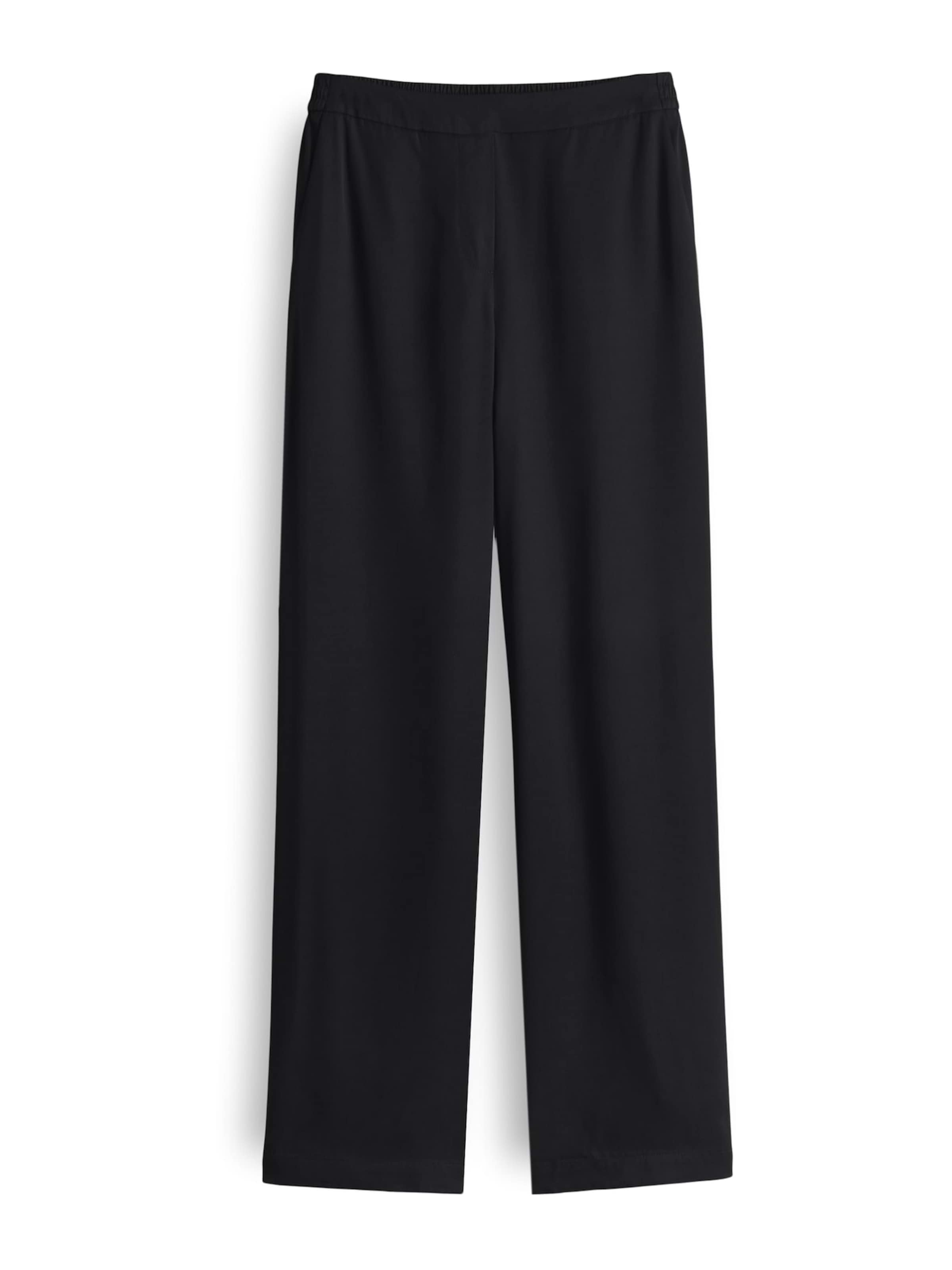 OPUS Wide leg Pants 'Marou Travel' in Black: front