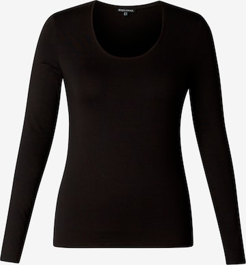 Shirt BASE in CURVY ABOUT | Black YOU LEVEL