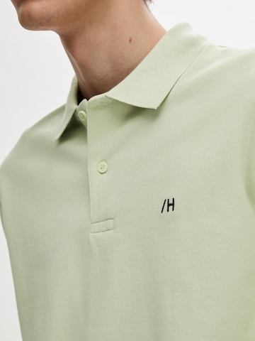 T-Shirt 'DANTE' SELECTED HOMME en vert