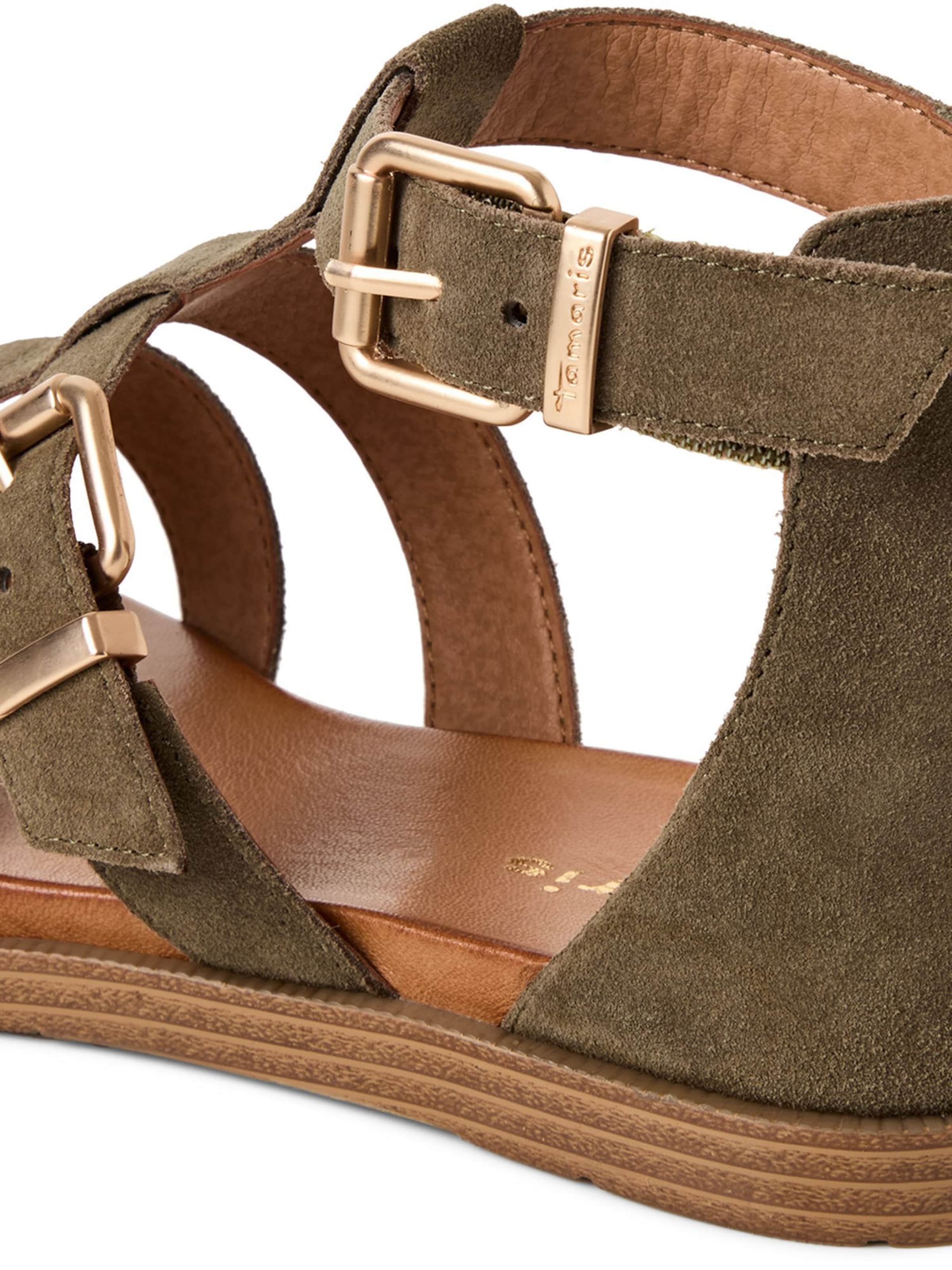 Sandales Tamaris en vert