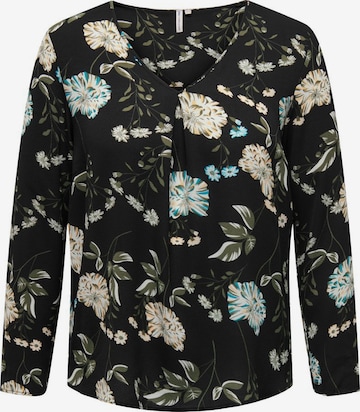 ONLY Carmakoma Blouse 'Luxmie' in Zwart: voorkant