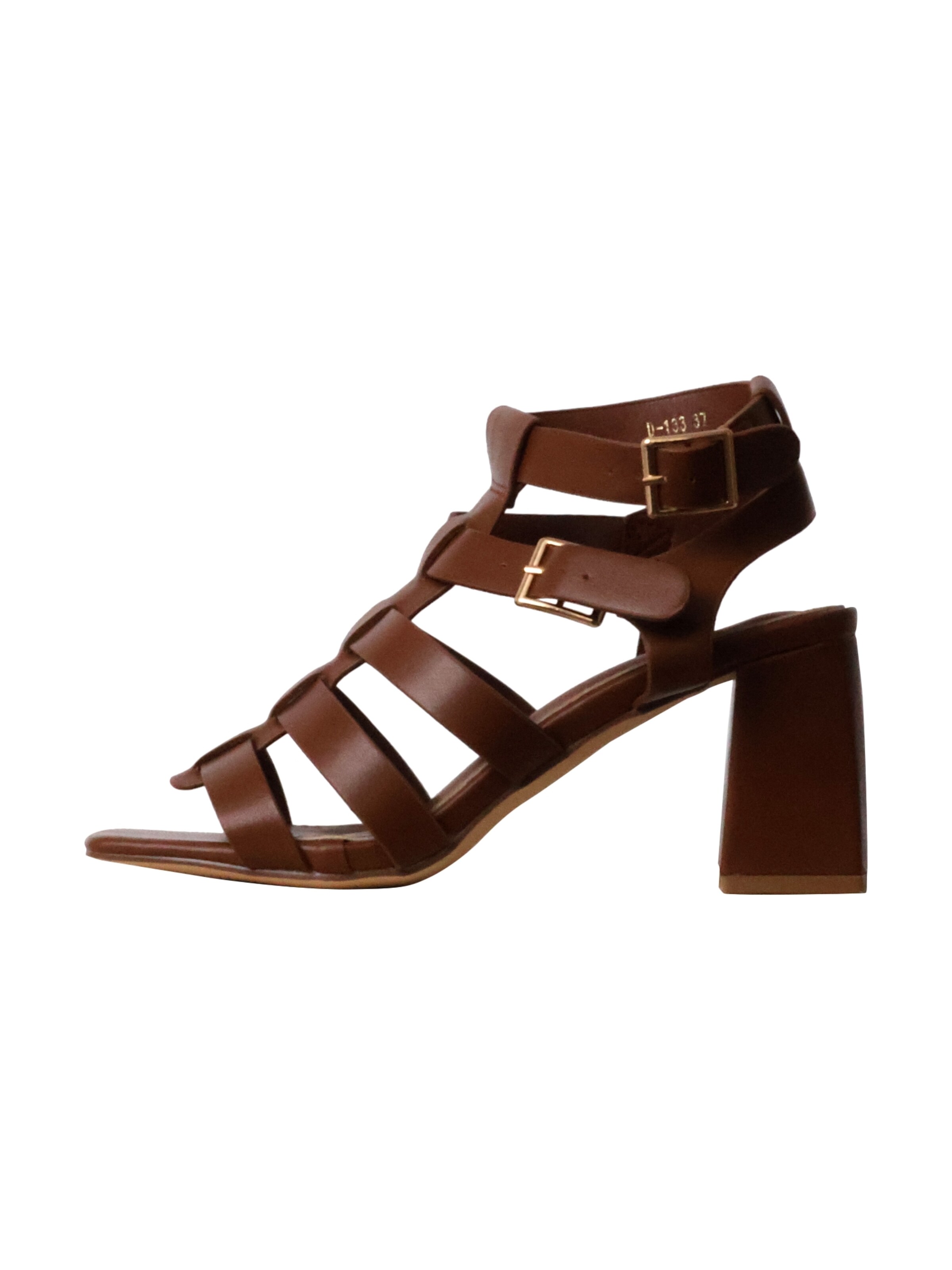 Super Mode Sandal 'Bellucci-Sandalen mit Absatz' in Brown: front