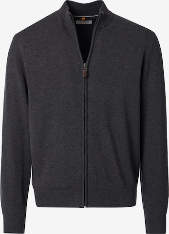 redmond Strickjacke 'Basic' in Grau: Vorderseite