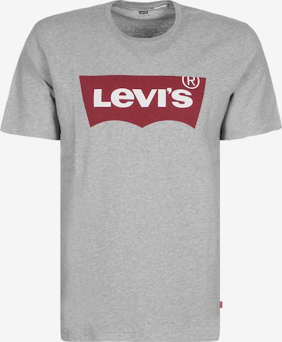 LEVI'S ® Tričko 'Graphic Set In Neck' - šedý melír / červená třešeň / bílá, Produkt