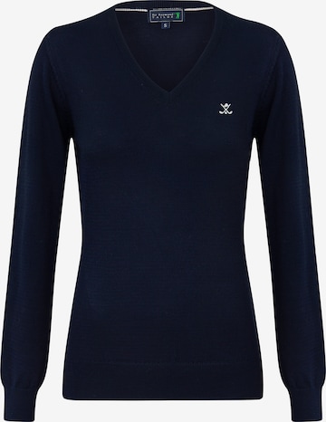 Pullover 'Verty' di Sir Raymond Tailor in blu: frontale