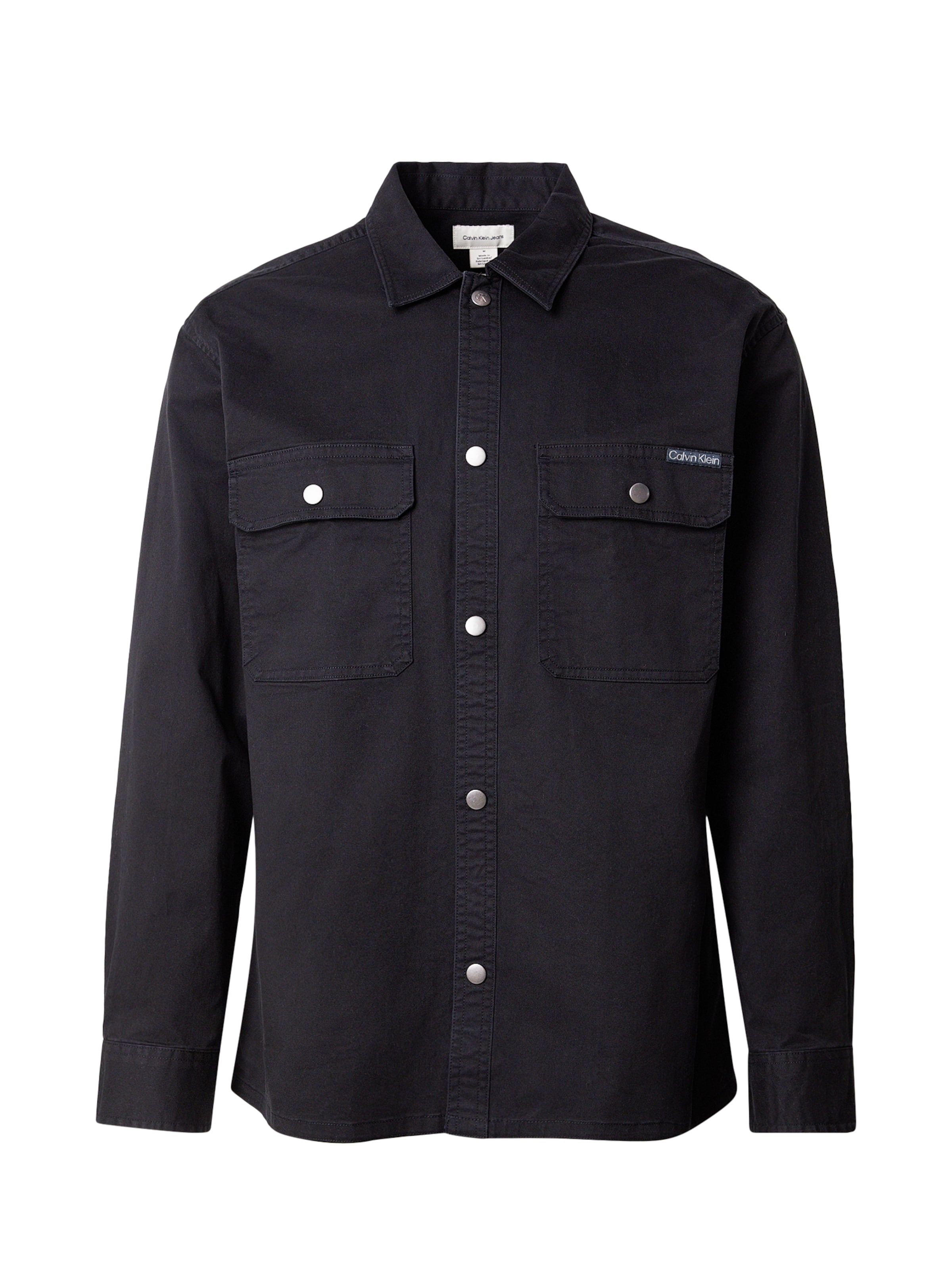 Calvin Klein Jeans Regular fit Ing - fekete: elől