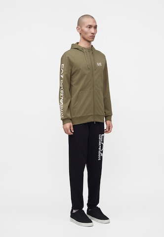EA7 Emporio Armani Кофта на молнии в Зеленый